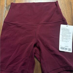 Lululemon align shorts 4 garnet 6” High Waisted nwt
